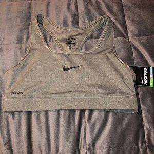 NIKE PRO DRY-FIT SPORTS BRA SIZE MEDIUM BRAND GrEy